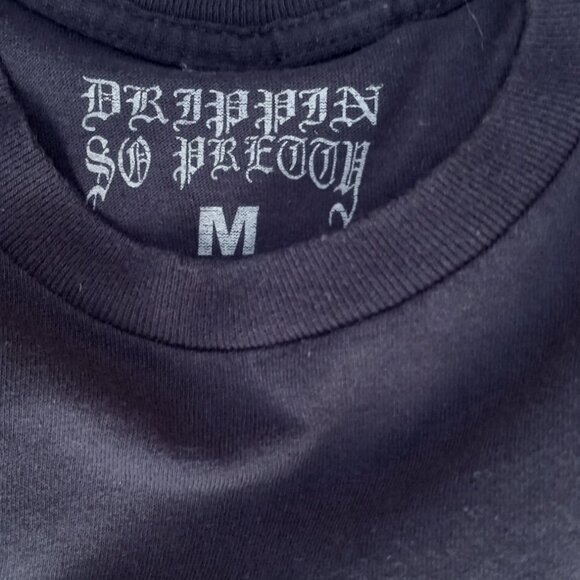 "Drippin so Pretty 7" Black T-Shirt (M)100% Cotton - Picture 12 of 16